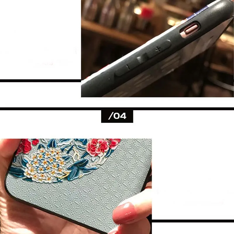 JIBAN для samsung S10plus Note9 S8plus Capa китайский стиль тисненый античный рукав силиконовая