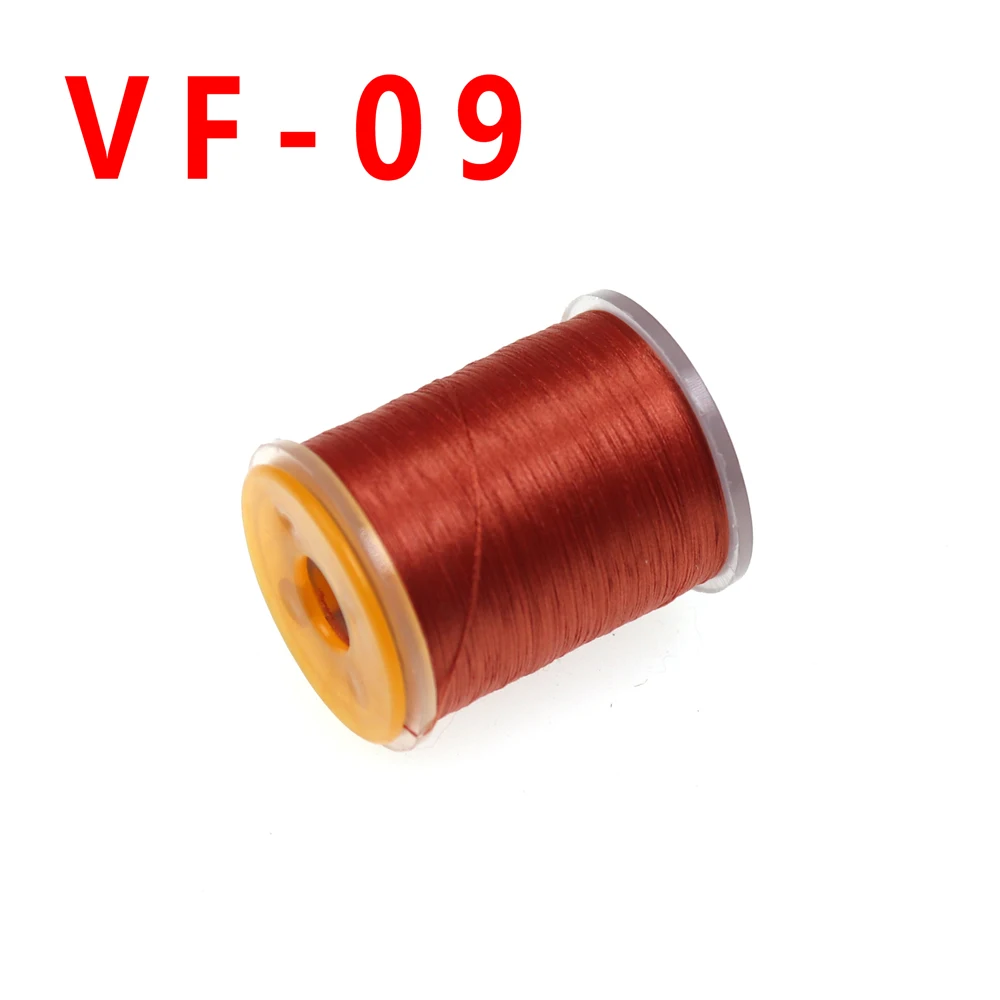 color 9 Rusted Red 140D 100 ярдов линия для завязывания мушек нить для завязывания мушек не вощеная 20 цветов - Цвет: color 9 Rusted Red