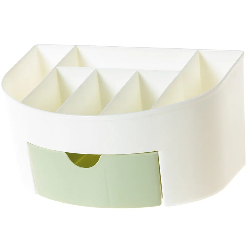 green D Urijk органайзер для макияжа, коробка для хранения, стол, офисный органайзер, косметика, уход за кожей, пластиковый лоток для хранения, шкатулка для украшений, Прямая поставка - Цвет: green D