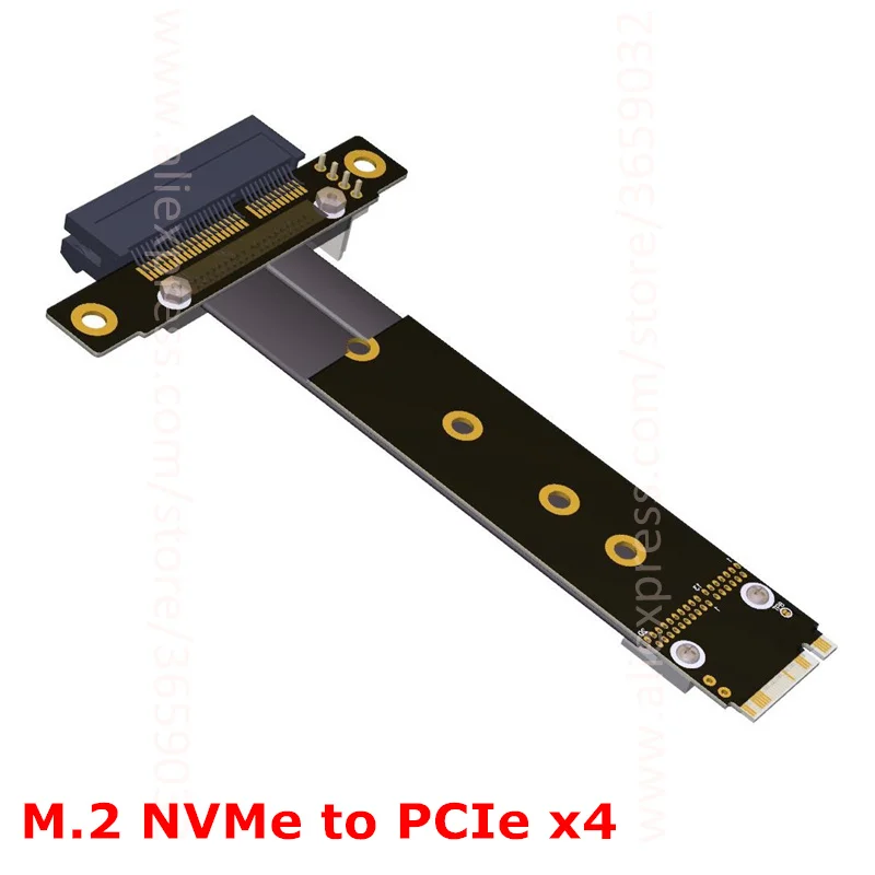 Riser PCIe x4 3 0 PCI E 4x к M.2 NGFF NVMe M Key 2280 Card Gen3.0 кабель M2 Express удлинитель 32G/bps|Компьютерные