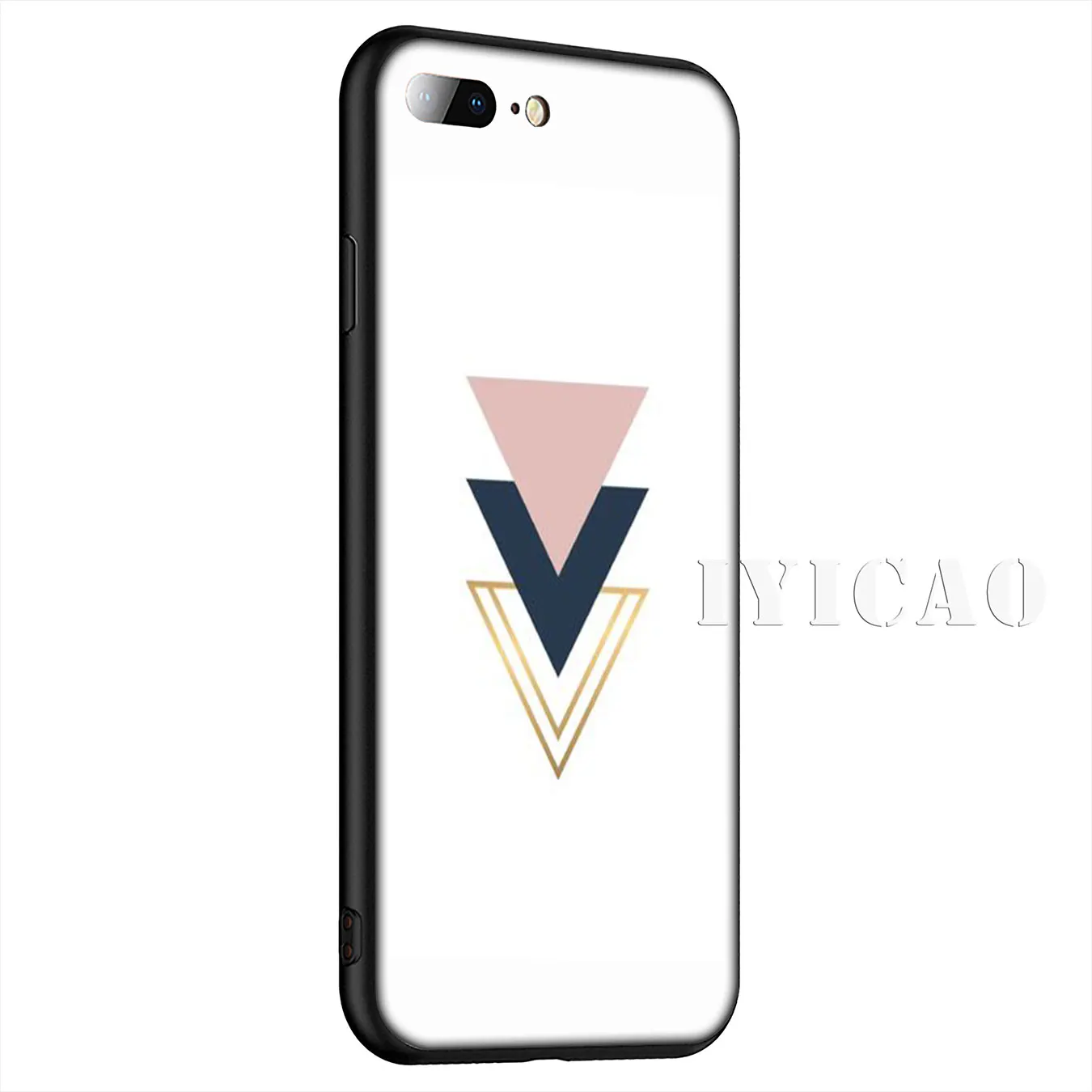 IYICAO Love Heart Pineapple Gold Rose Stripes Silicone Soft Case for iPhone XR X XS Max 8 7 6 6S Plus 5 5S SE Cover |