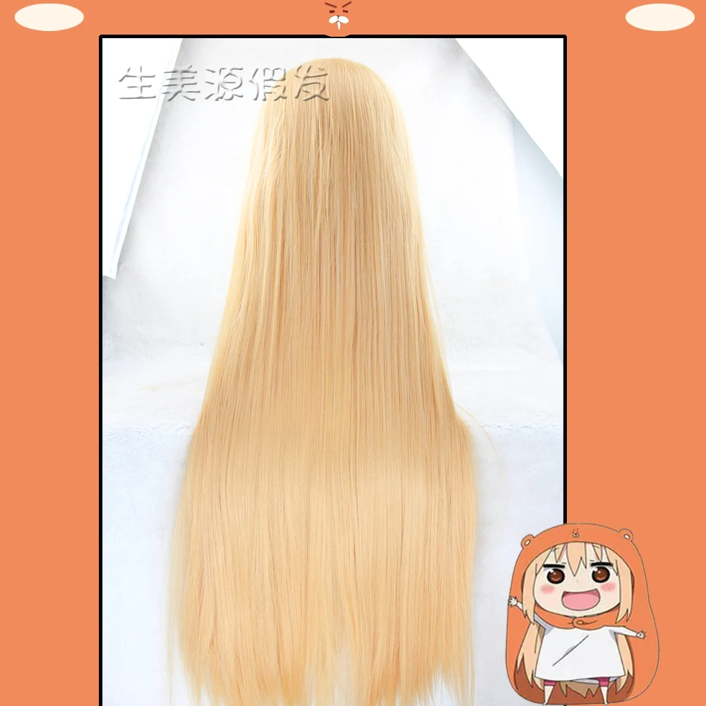 

Himouto ! Umaru-chan Wig Doma Umaru UMR 100cm Long Straight Cosplay Hair Bangs Adult Halloween Role Play