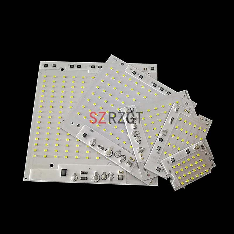 5 шт. светодиодный 2835 SMD белый Чип 10 Вт 20 30 50 100 В переменного тока с умным чипом IC