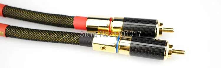 Aucharm AURSCR3 посеребренный аудио соединительный кабель HIFI EXQUIS 4N красный медный