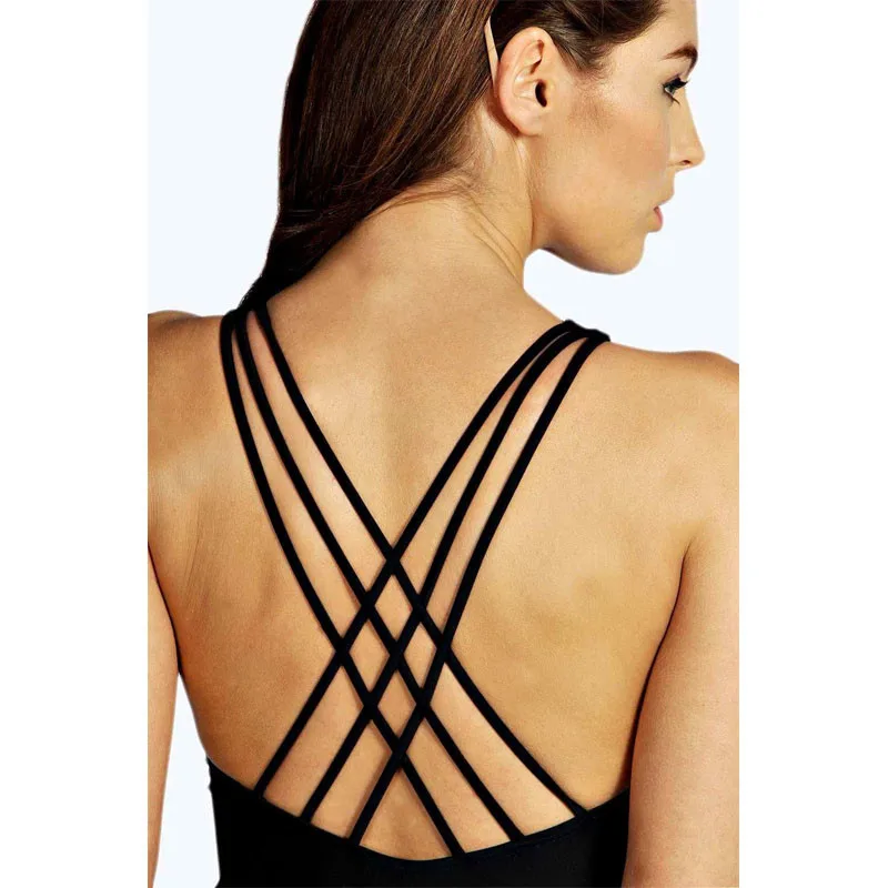 Сексуальный глубокий v-образный Вырез Цельный купальник женский Однотонный