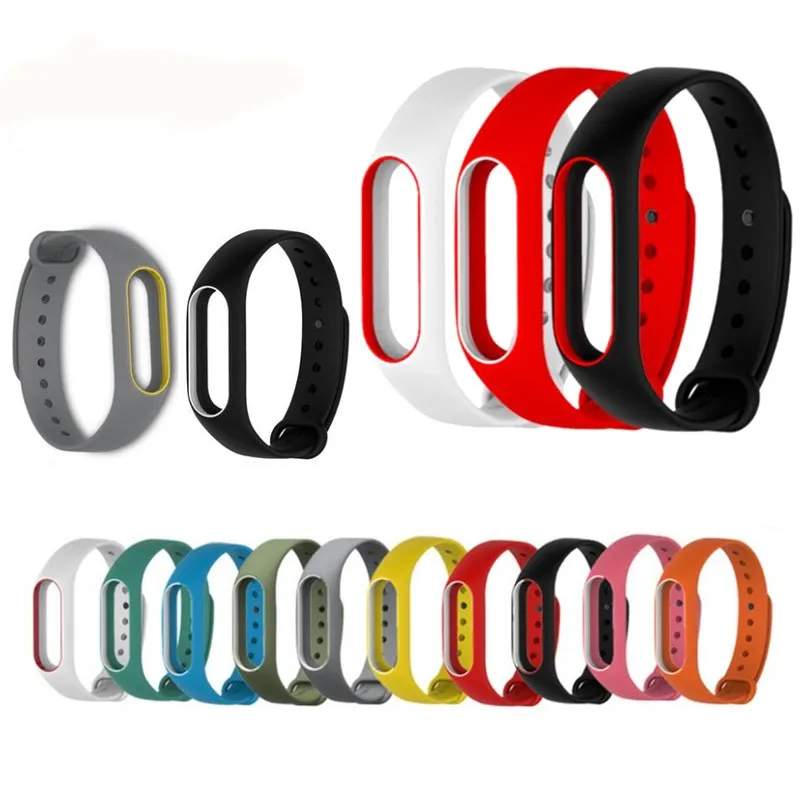 For Xiaomi Mi Band 2 Strap Replacing Smart Bracelet Accessories xiaomi band Colorful Silicone strap | Электроника