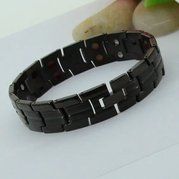 Charms Stainless Steel Unisex Black Double Line 5 in 1 Health Element Bracelet for Father As a Gift | Украшения и аксессуары