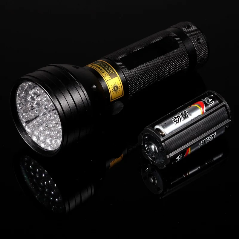 ALONEFIRE 51 светодиодный UV светильник 395nm Рыбалка Высокая мощность УФ вспышка кошки