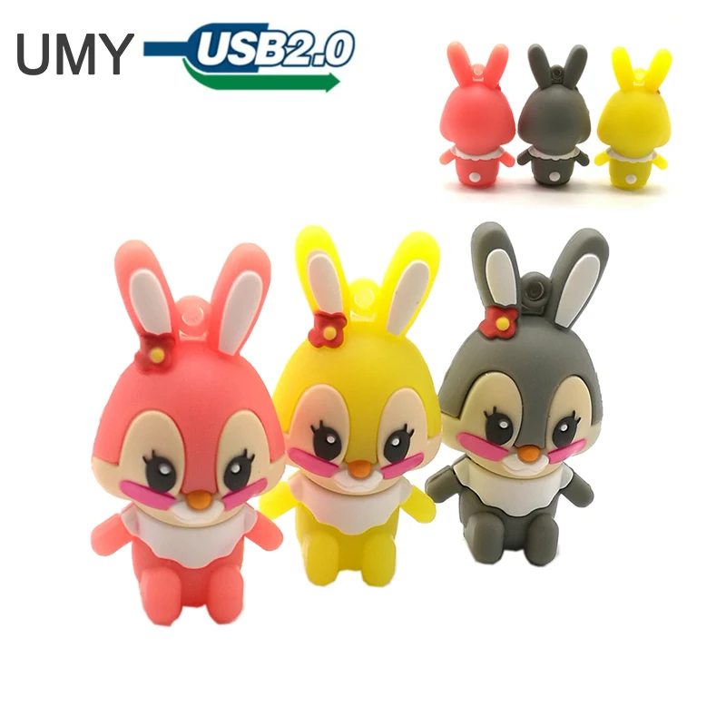 

Usb флеш-накопитель в виде кролика, 4 ГБ, 8 ГБ, 16 ГБ, 32 ГБ, 64 ГБ