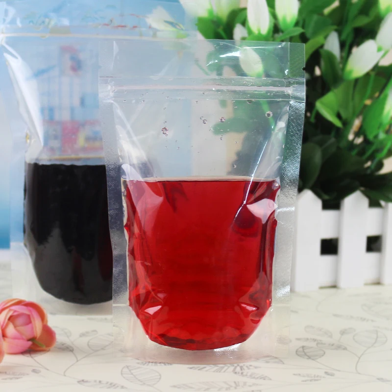 20*30cm Stand Up Travel Storage Zipper Plastic Bag Reclosable Food Snack Coffee Valve Clear Ziplock Clothing Camping Pouches | Дом и сад