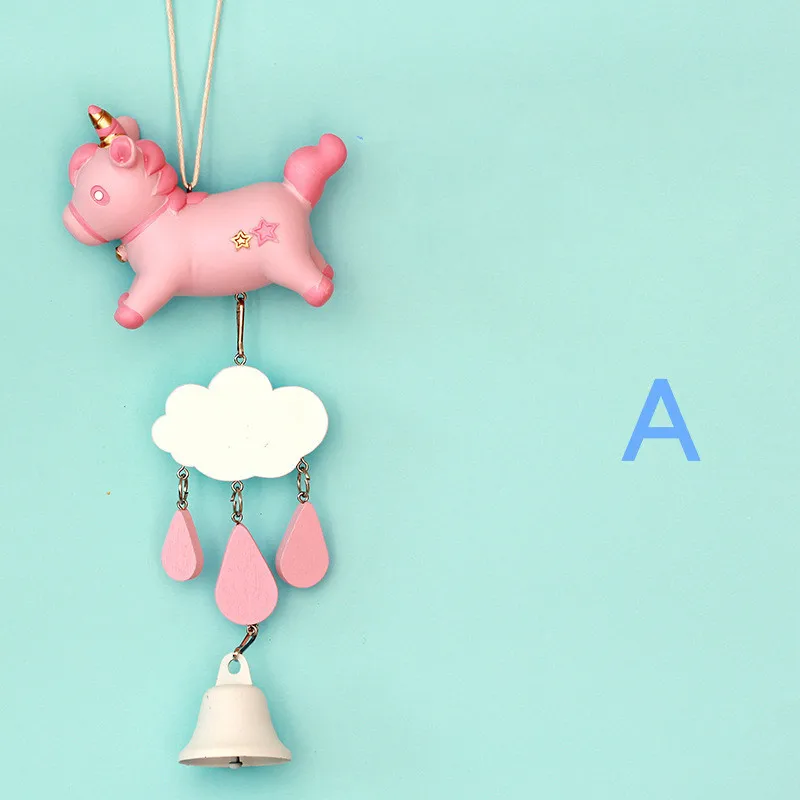 Wooden Horse Wind Chimes Resin Home Wall Door Decoration Animal Ornaments ElimElim | Дом и сад