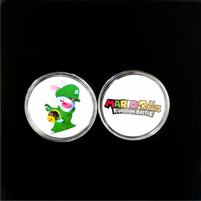 Марио+ Rabbids Королевство Битва 4 шт. NFC монета карта Amiibo коллекция тег доступны Zelda Splatoon Super Odyssey Smash bros Fire