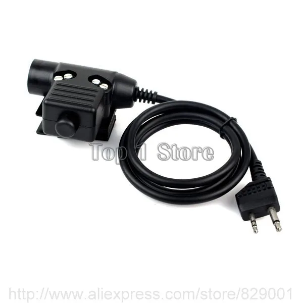 Тактическая гарнитура Bowman Elite II с 2 контактным разъемом U94 PTT для Kenwood Midland