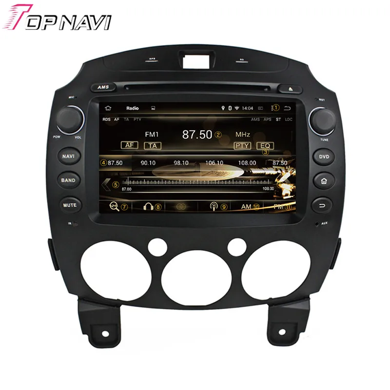 Topnavi 8 ''Восьмиядерный 4 ГБ Android 6 0 Автомобильный видео плеер Авто аудио DVD ПК