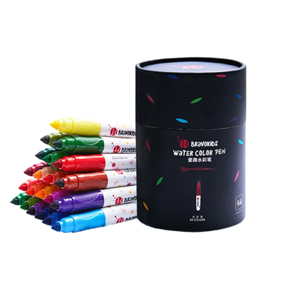 Xiaomi Mijia Youpin Bravokids 24 цвета моющиеся водные цветные ручки рифма цвет воды яркий цвет длинный и прочный