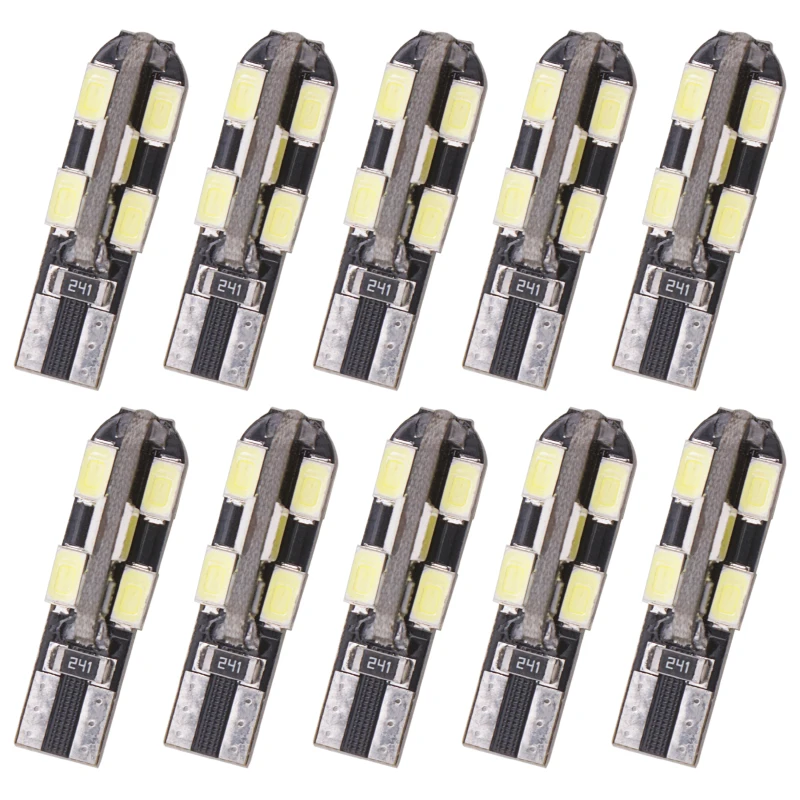 100 шт. ошибок T10 Canbus светодиодный w5w 194 5630 t10 12smd SMD автомобиль сменная CAN шина