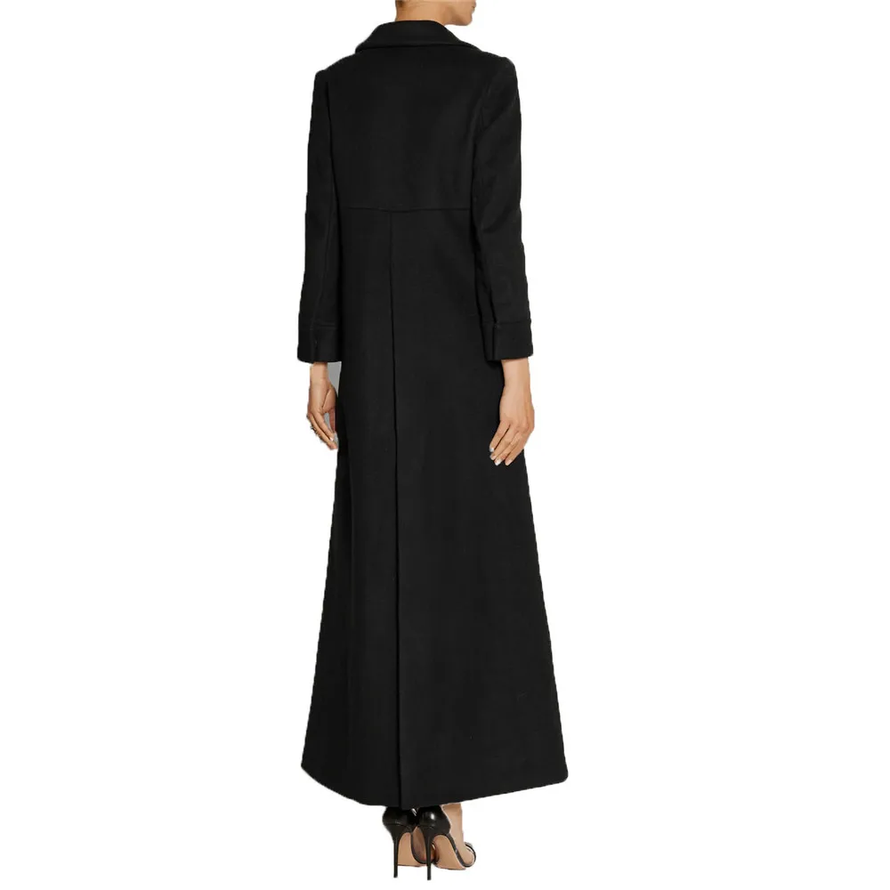 Bettolvis новые модные manteau Femme 2017 осень-зима Для женщин Простые черные лацканы