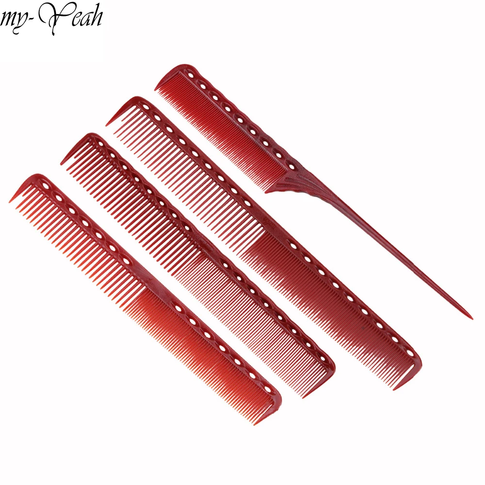 4 стиля парикмахерская расческа для стрижки волос Антистатическая выпрямления