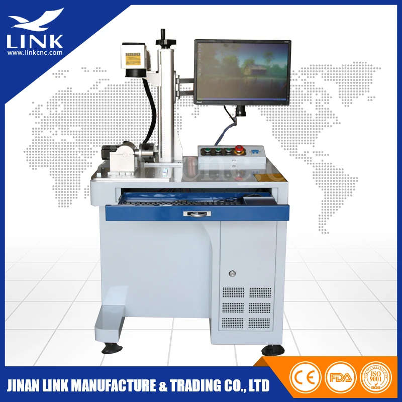 Китайская лазерная маркировочная машина с ЧПУ для нержавеющей стали волоконно 30