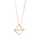 Новое геометрическое длинное треугольное ожерелье, распродажа, как горячие пирожные, простые преувеличенные ожерелья 558EE