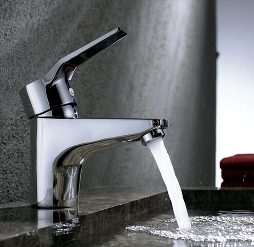 

Full copper basin faucet, hot and cold faucet, single hole faucet, bathroom faucet
