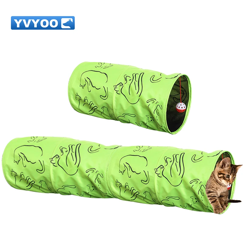 Yvyoo Кошка Туннель сложенный Крытый открытый pet Товары для кошек обучение игрушка