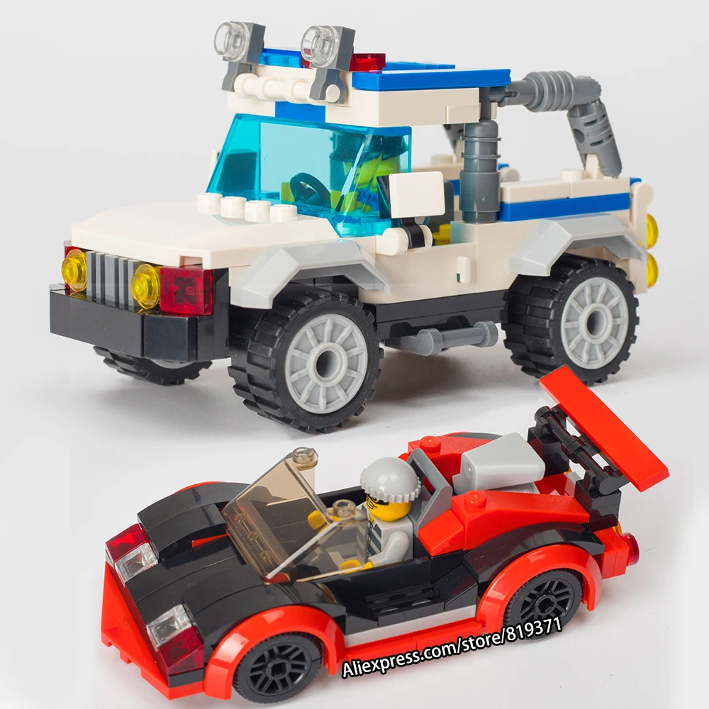 264 шт. городской полиции Скорость погоня автомобиля игрушки для мальчиков