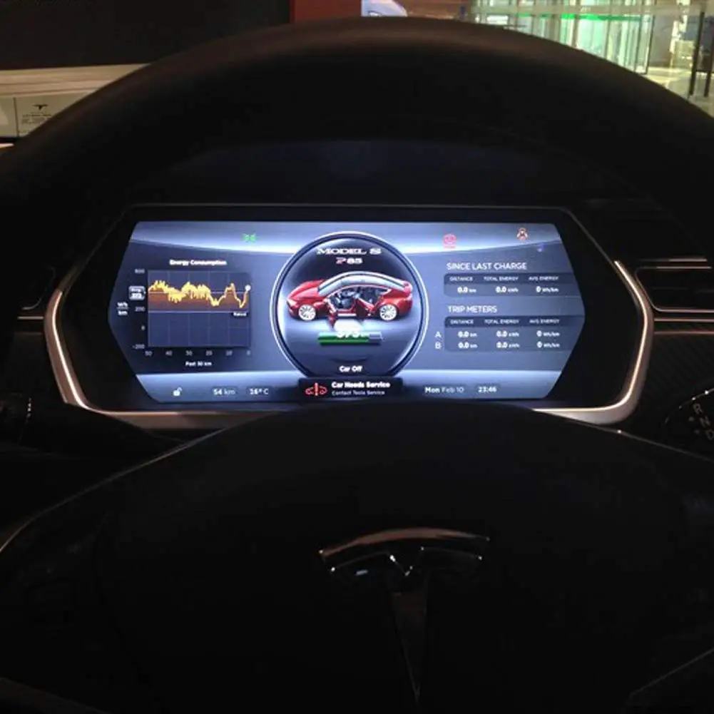 High Quality Car Navigation Dash Panel Tempered Glass Screen Protector For Tesla Model S / X Free Shipping | Автомобили и