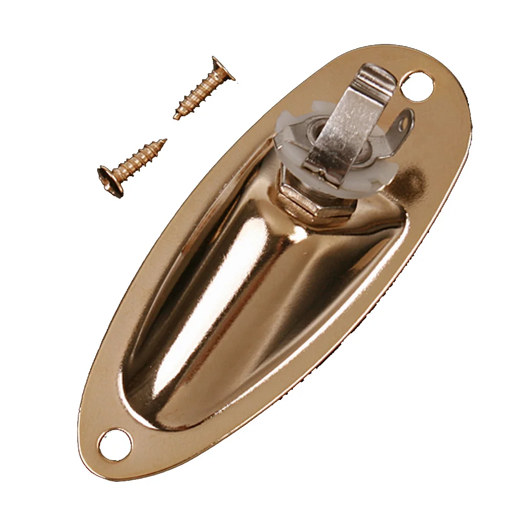 Золото Загружен Разъем Пластина и Винты Для Fender запасные Снв|gold jack plate|jack platefender