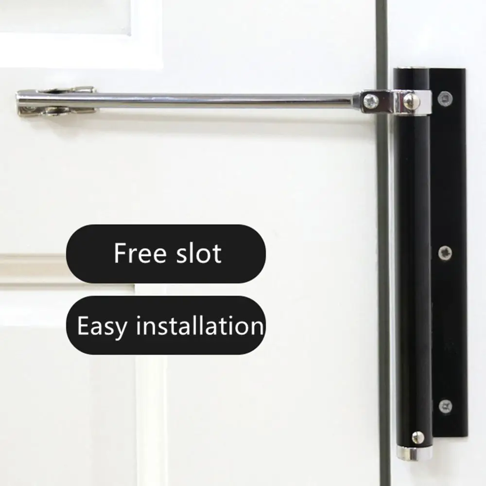 Простой Дверной доводчик Автоматический скрытый пружинный шарнир без