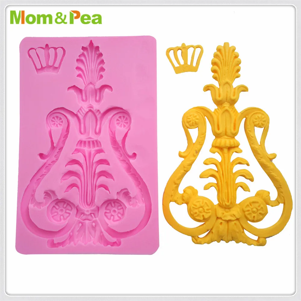 Mom & Pea MPA1941 силиконовая форма с короной украшение торта помадка торт 3D пищевого