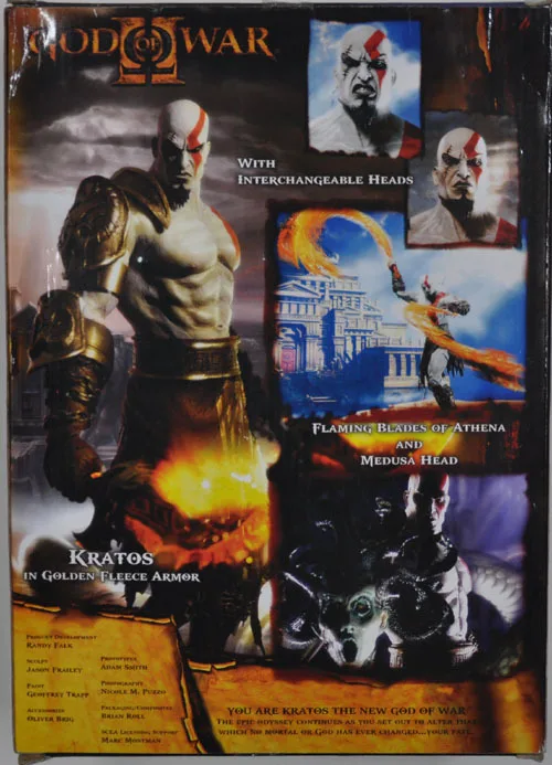 12 &quotNECA God of War Kratos в золотой флисовой броне с головой Медузы ПВХ фигурка