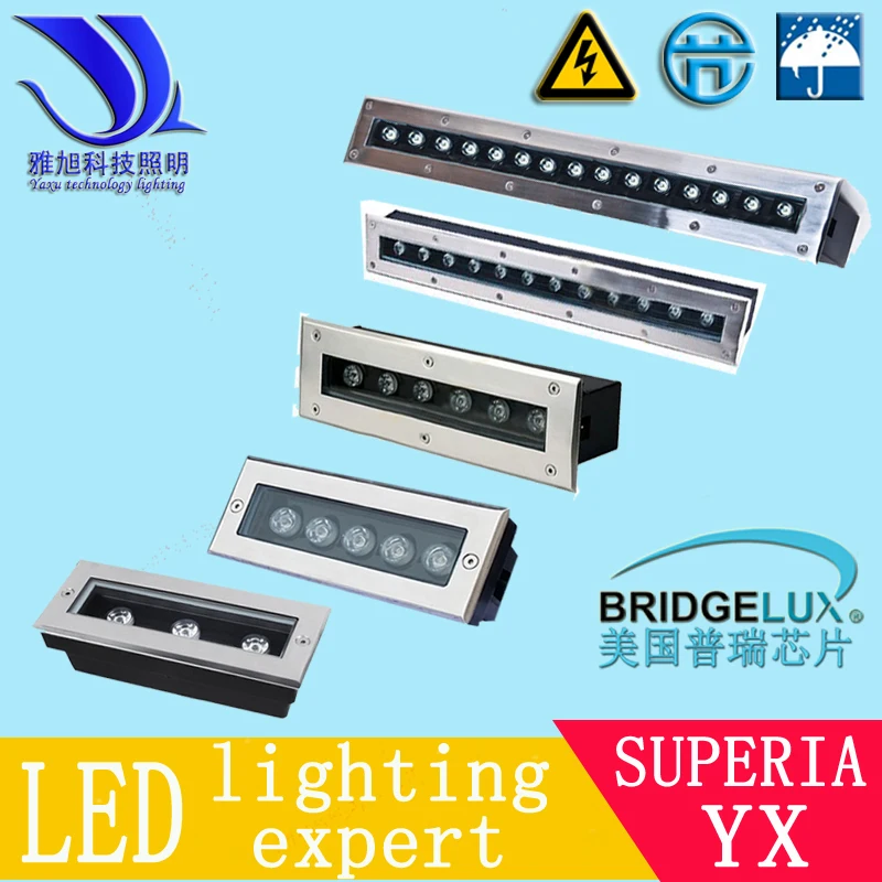 

CHINA POST 3-36w LED underground lamp light AC85-265V DC12rectangle higher cost performance