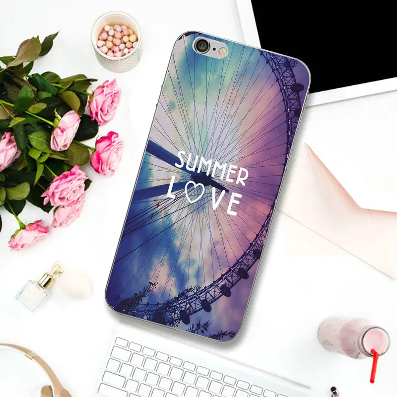 Soft TPU Transparent Silicone Mobile Phone Cases Cute Pink Girly Hipster for iPhone X XR XS Max 7 6 6s 8 Plus 4 4S 5 5S SE 5C | Мобильные