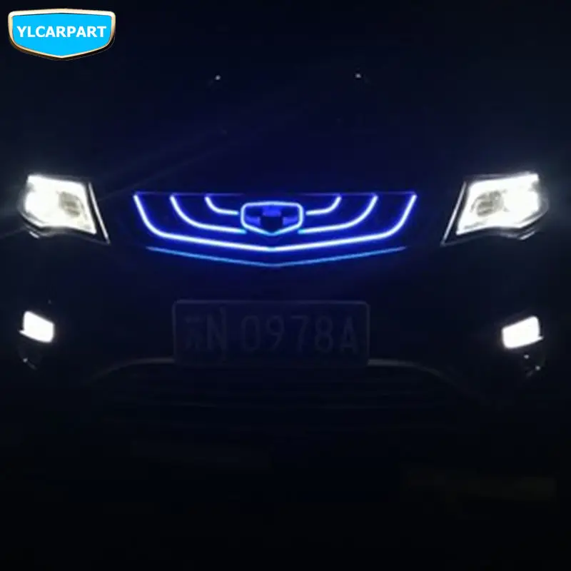 Автомобисветодиодный светодиодная средняя решетка для Geely Atlas Boyue NL3 SUV Proton X70 Emgrand