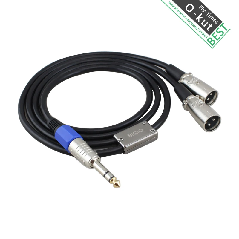Okut один 6.35 мм Мужской два XLR 3.5 см 3 ppin male Jack 1/4 &quot6.35 женские подключите