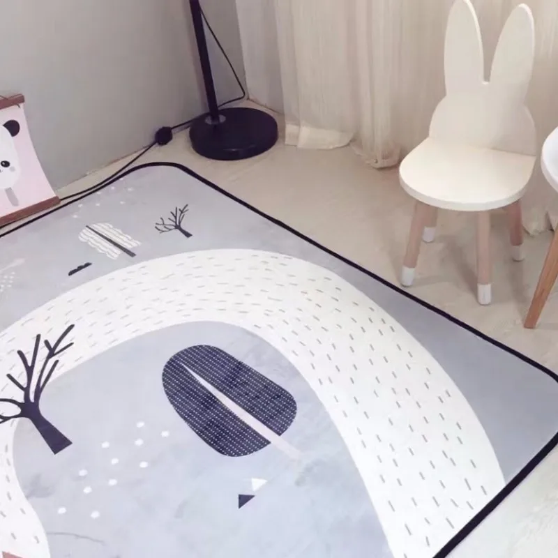 Хрустальные кашемировые ковры для гостиной Мультяшные детские коврики спальни и