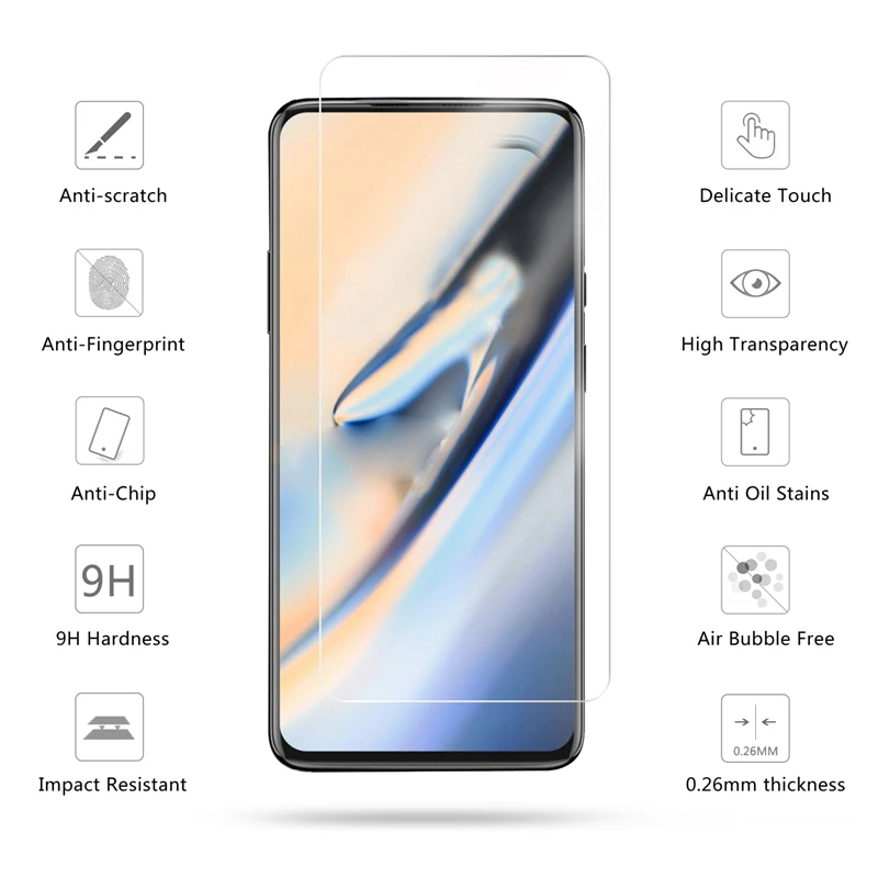 Защитное стекло для Oneplus 7 2 шт. закаленное защитная пленка 6 5|Защитные стёкла и