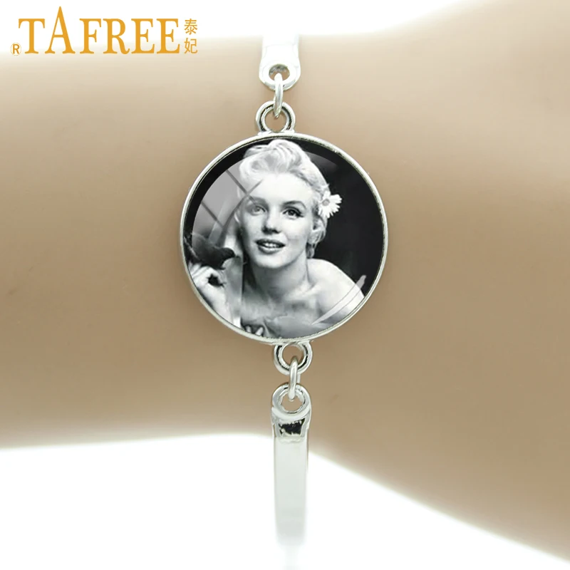Винтажный Браслет TAFREE с постером Мэрилин Монро модные браслеты милыми звездами