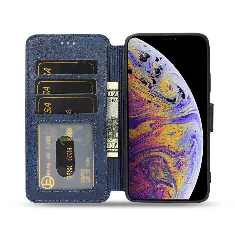 Кожаный чехол KISSCASE для Xiaomi Redmi 8 9 6X6 Pro Note 7 6A флип Бумажник слот карт держатель