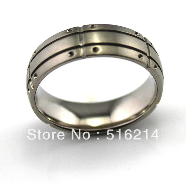 Кольцо мужское из чистого титана 7 мм|ring buckle|ring tonguering cushion |