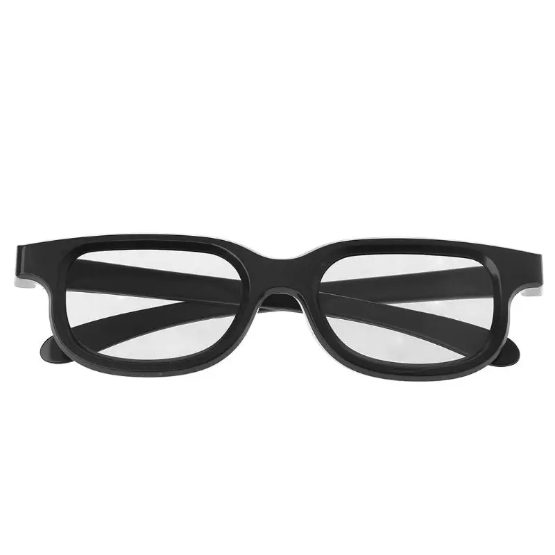 Круглые поляризованные Пассивные 3D стереооочки черного цвета для ТВ реальные D