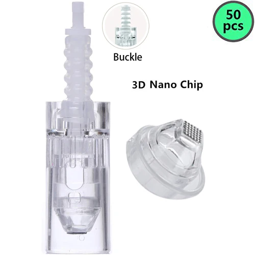 3D Nano 50 шт. картриджей подходит для Dr Pen M5/M7/N2 аксессуары Антивозрастная лицевая сторона шрам акне удаление морщин уход за кожей Красота Инструменты - Цвет: 3D Nano