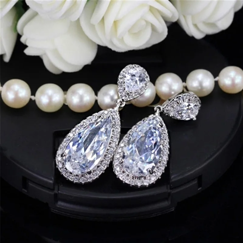 DODO Роскошные блестящие Висячие свадебные длинные серьги для женщин винтажные