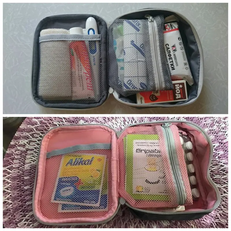 Mini Outdoor First Aid Kit Bag Travel Portable Medicine Package Emergency Kit Bags Medicine Storage Bag Small Organizer
