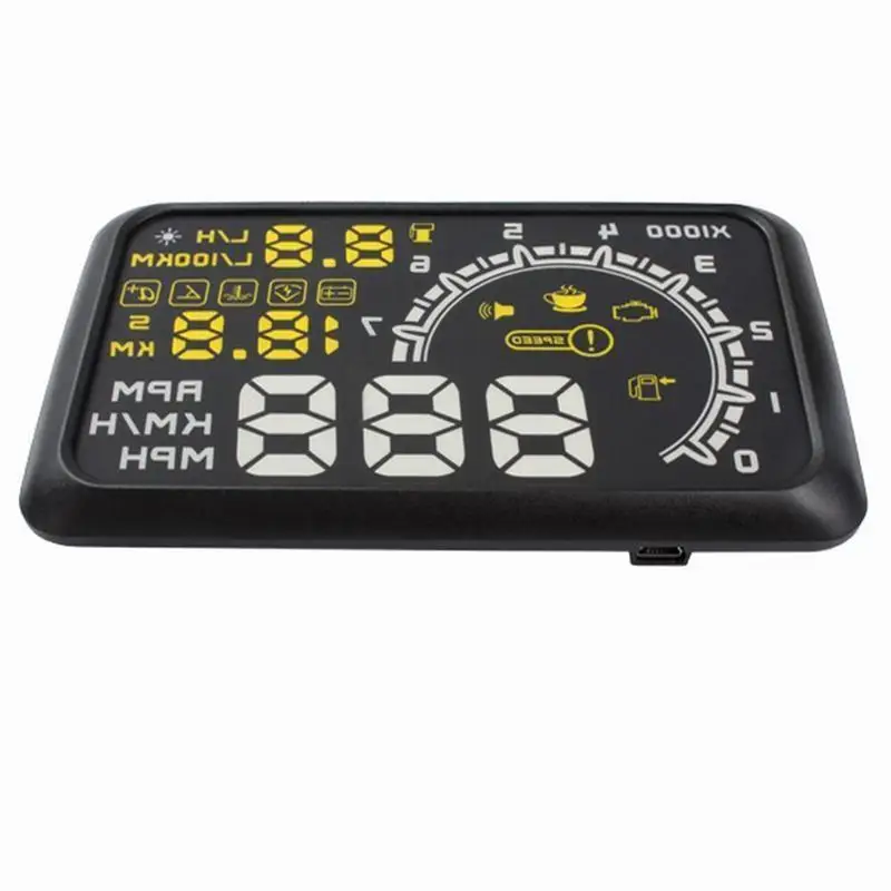 HUD Автомобильный дисплей на лобовое стекло 5 дюймов проектор OBD2 данные вождения