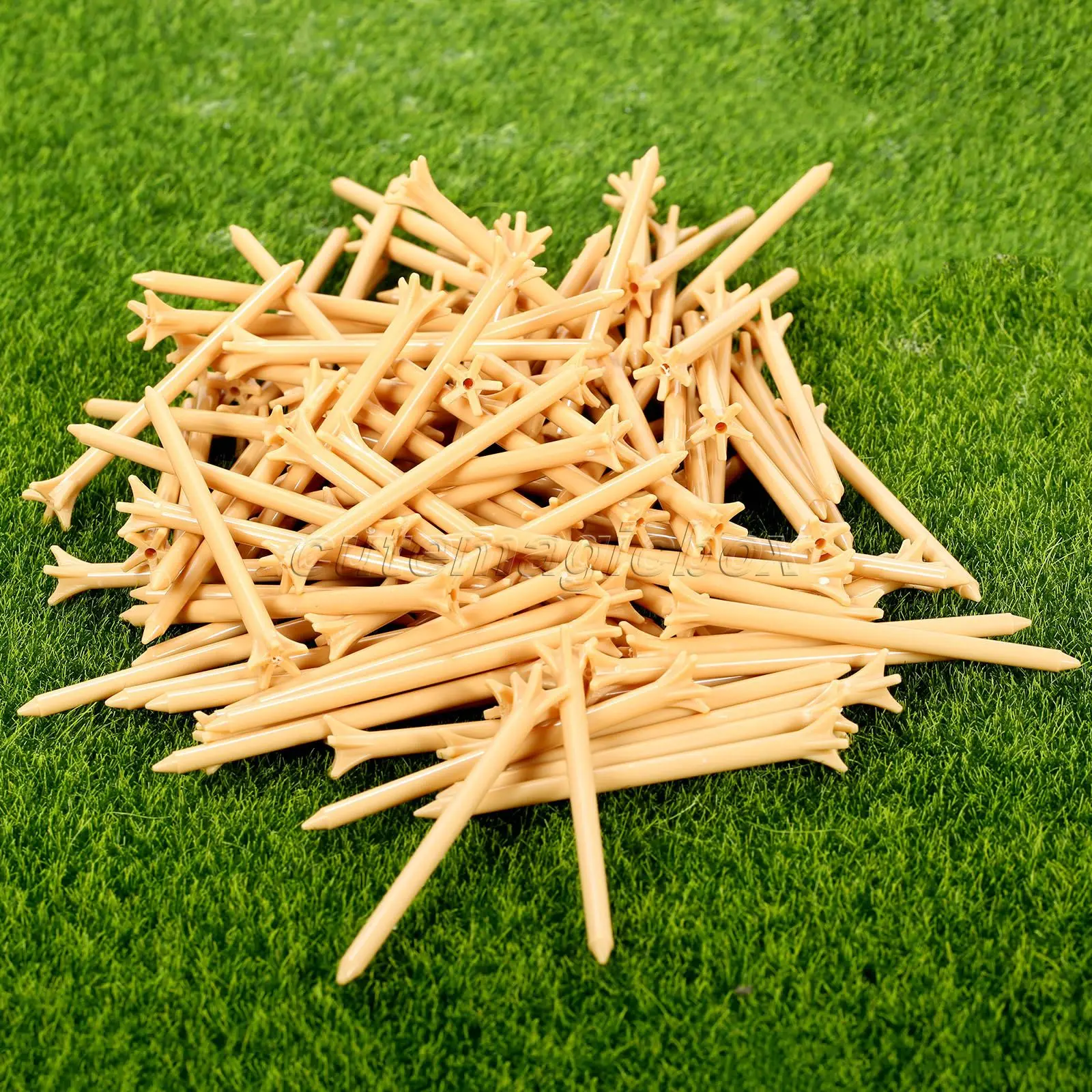 100 шт./упак. Профессиональный трения мяча в гольфе 83 мм пшеницы Пластик Пять зубец