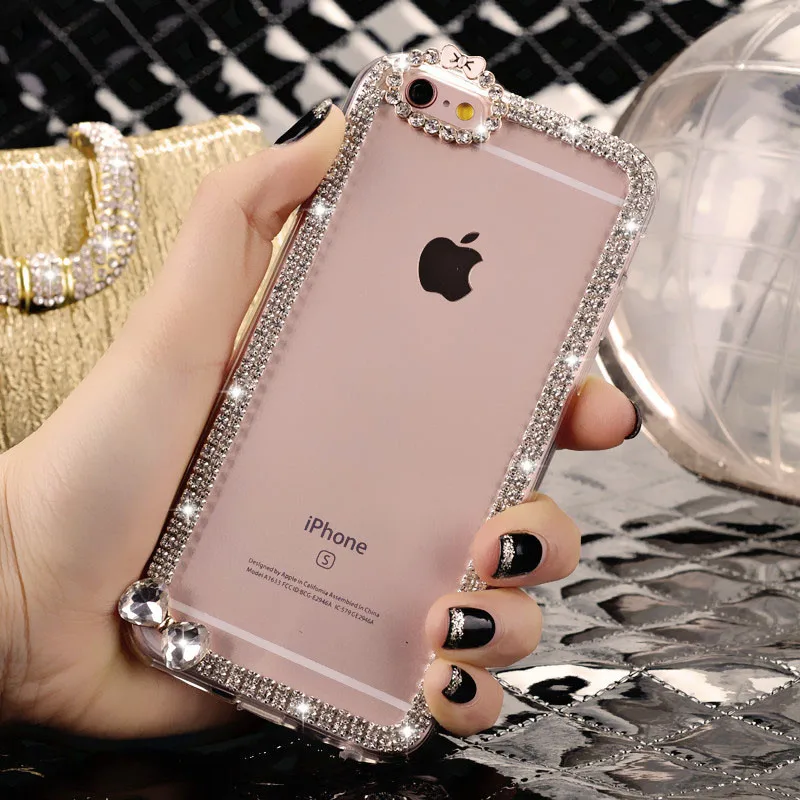 Силиконовый чехол для iPhone XR XS Max Блестящий Матовый роскошный Алмазный 7 8 Plus 6 6S KT
