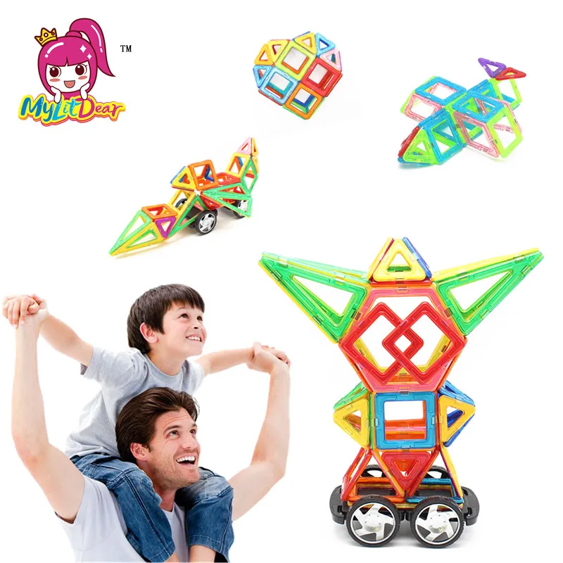 MylitDear 43 шт. магнитные строительные блоки модели игрушки Наборы дизайнерские