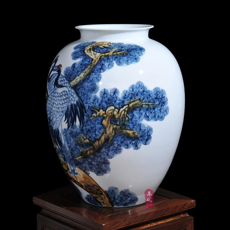 Керамическая фарфоровая Цветочная ваза Цзиндэчжэнь Wang Yunxi Songhe декоративные